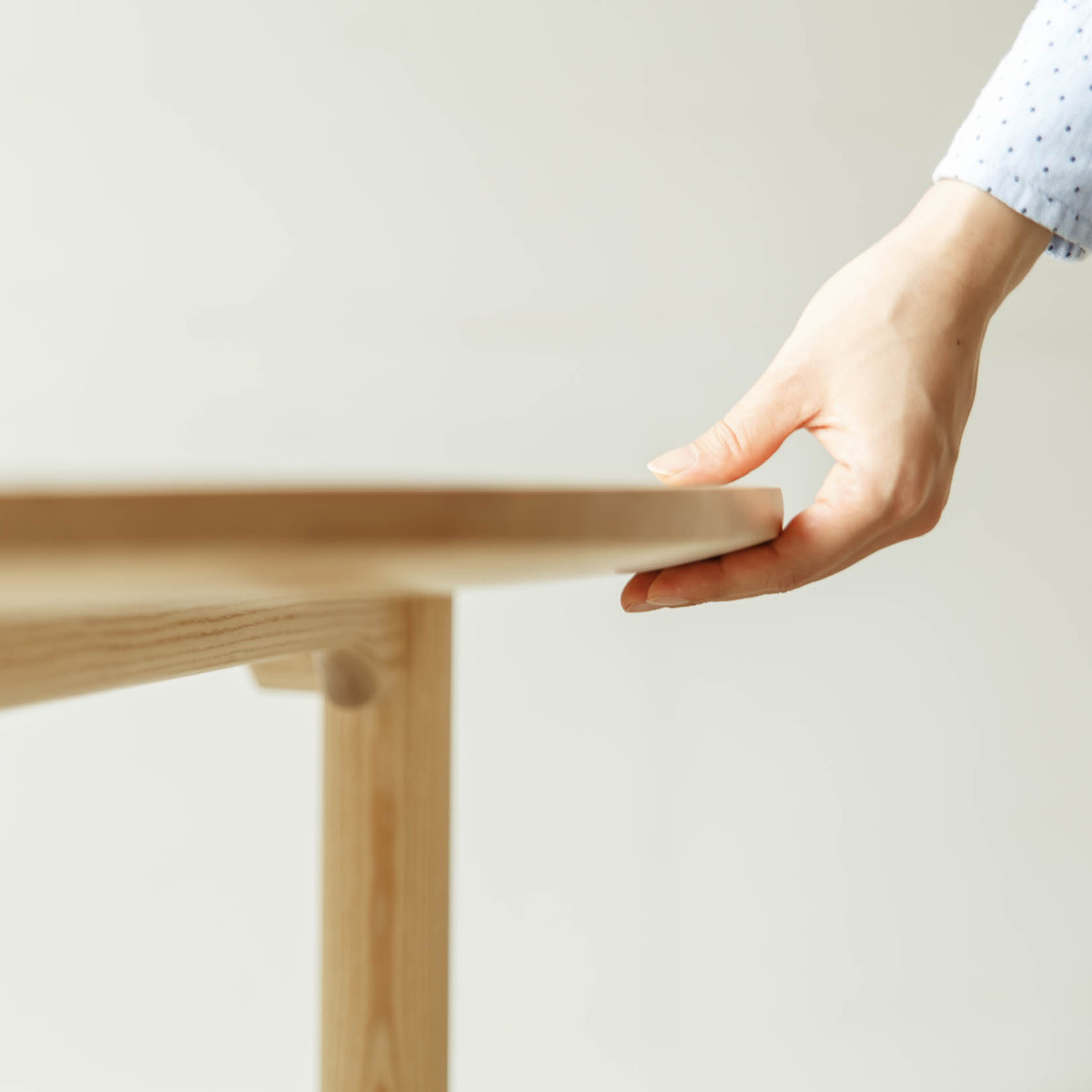 丸テーブル ホワイトアッシュ