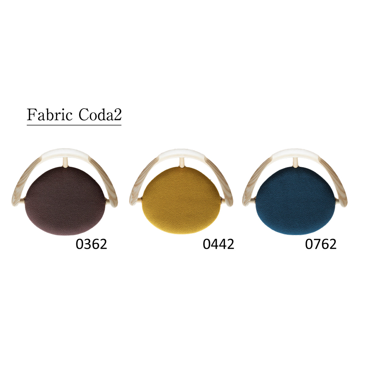座面種類:ファブリックCoda2 3色 座面種類:ファブリックCoda2 3色