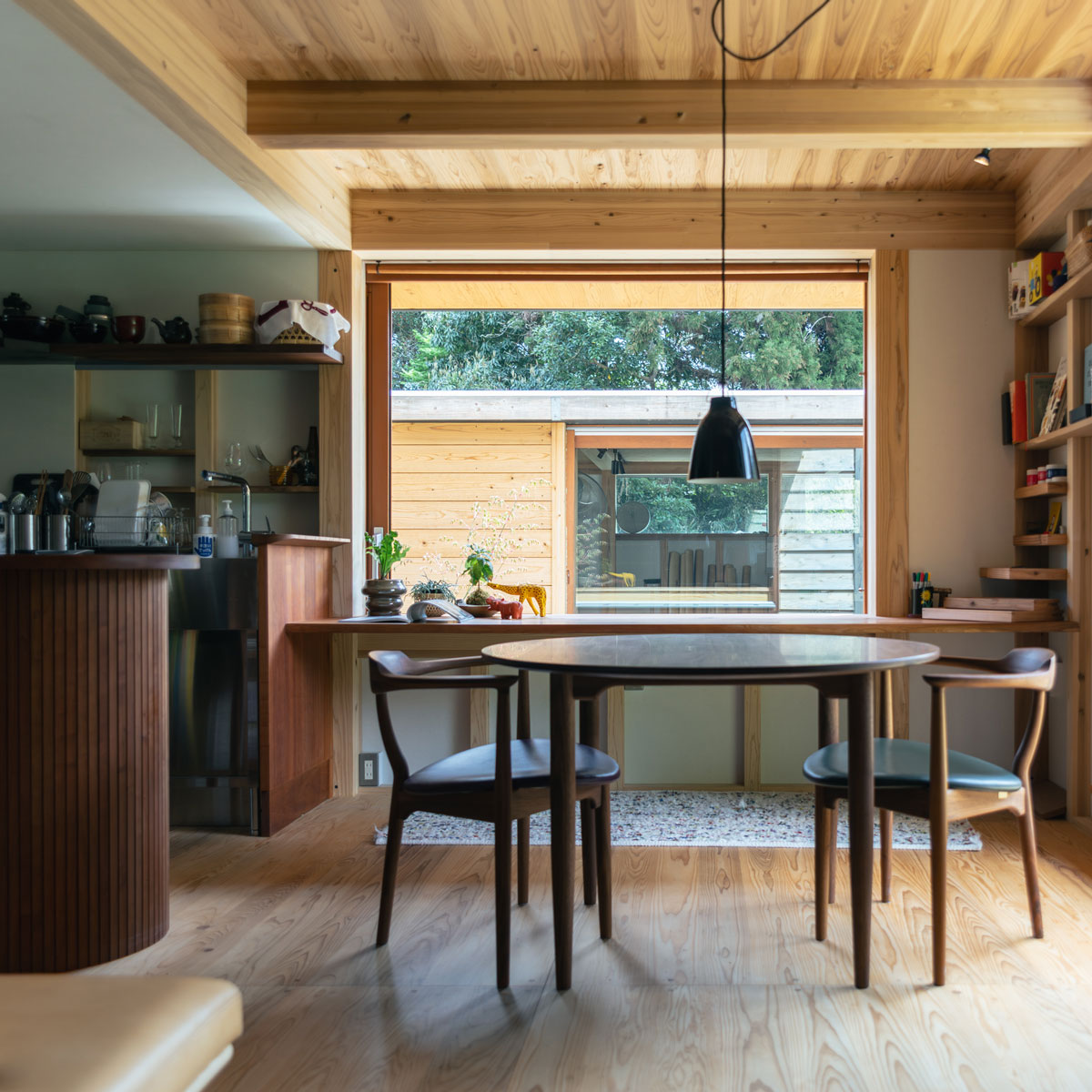 丸テーブル 1000size ウォルナット