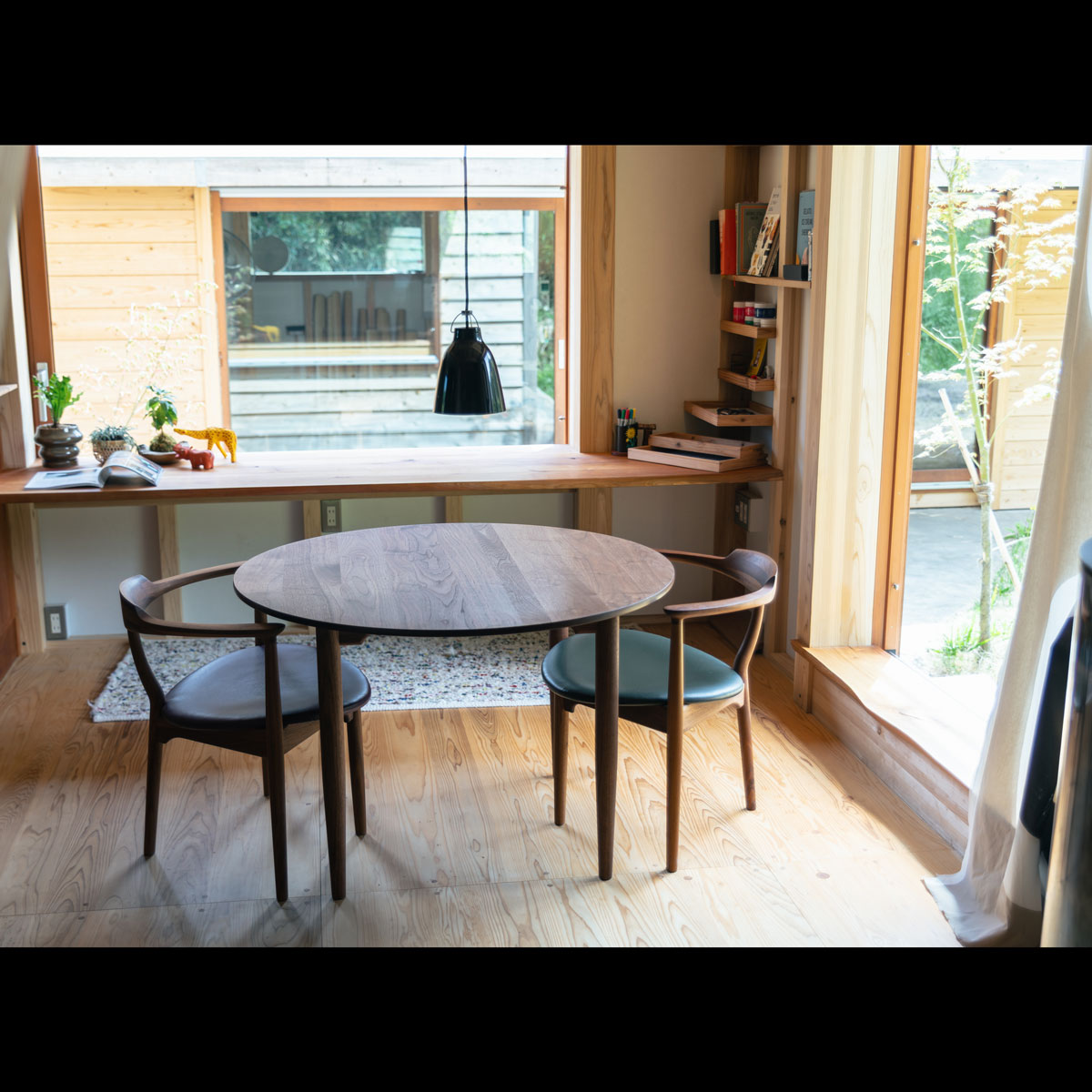 丸テーブル 1000size ウォルナット