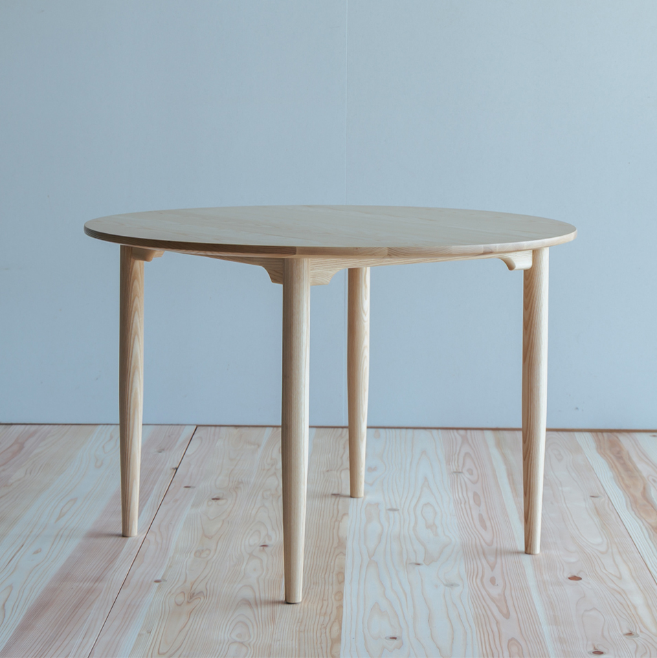 丸テーブル 1000size ホワイトアッシュ